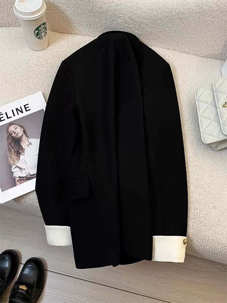 Women Long Sleeve Office Lady Blazers