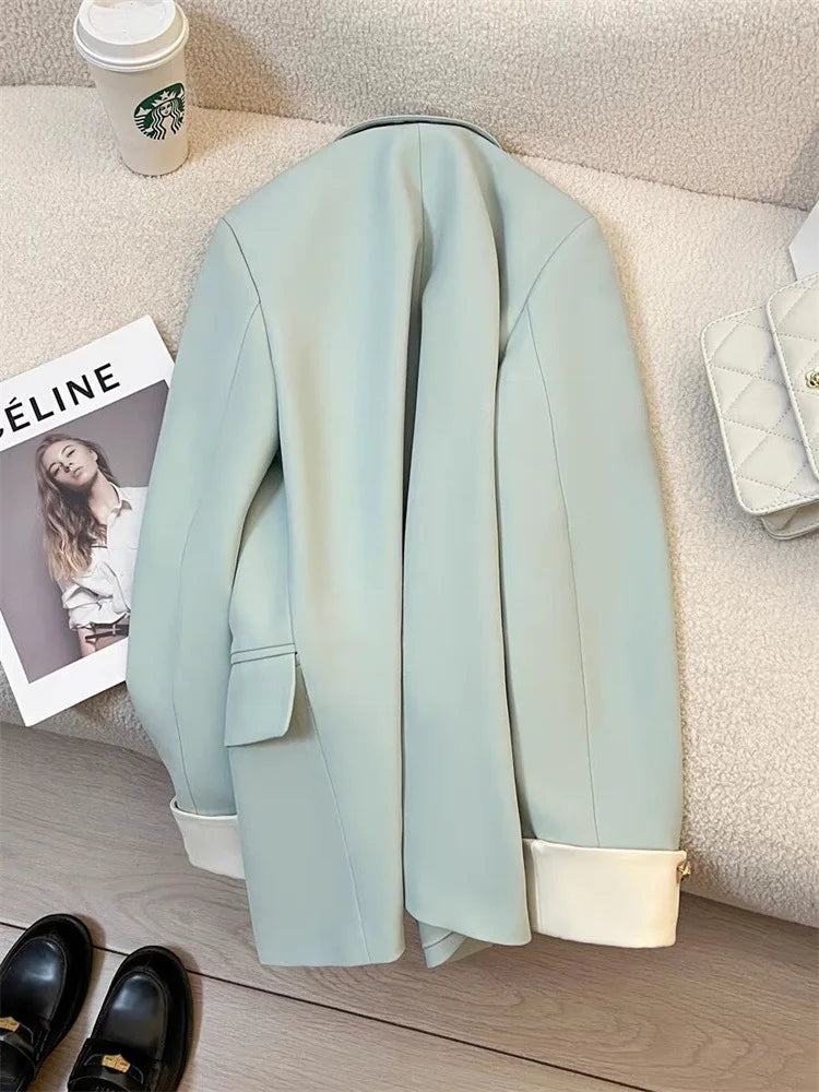 Women Long Sleeve Office Lady Blazers