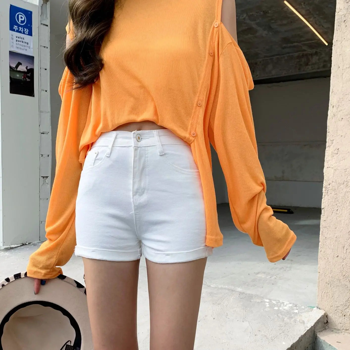 New Summer Womens Casual Jeans Shorts Ladies Solid White Black Denim Shorts Female Slim Leisure Denim Shorts Feminino