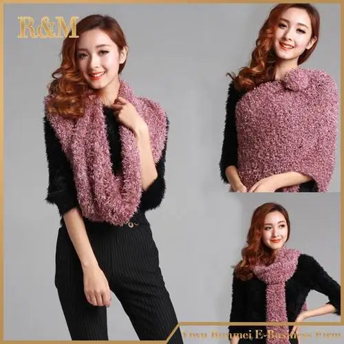 Luxury Brand Fashion Winter Warm  Magic Scarf Multipurpose Plush Feeling 35 Colors Soft Comfortable Pashmina Shawls And Capes