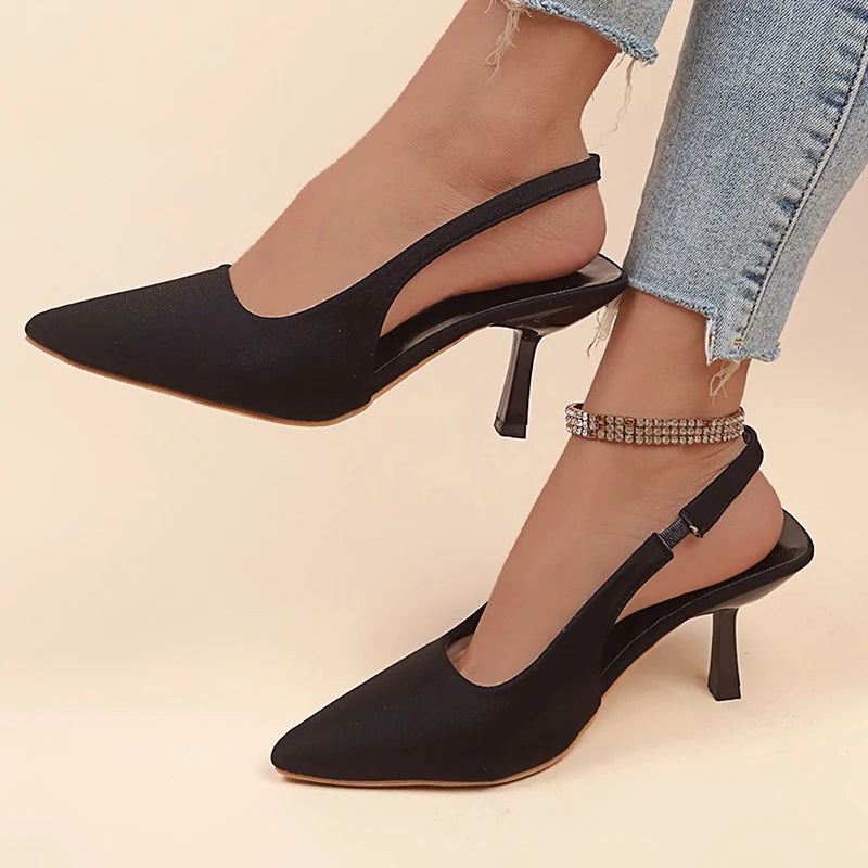 New Autumn Women's Shoes Fashion Women's Pumps Pointed Toe High Heels Shallow Women's Sandals Shoes for Women Zapatos Mujer