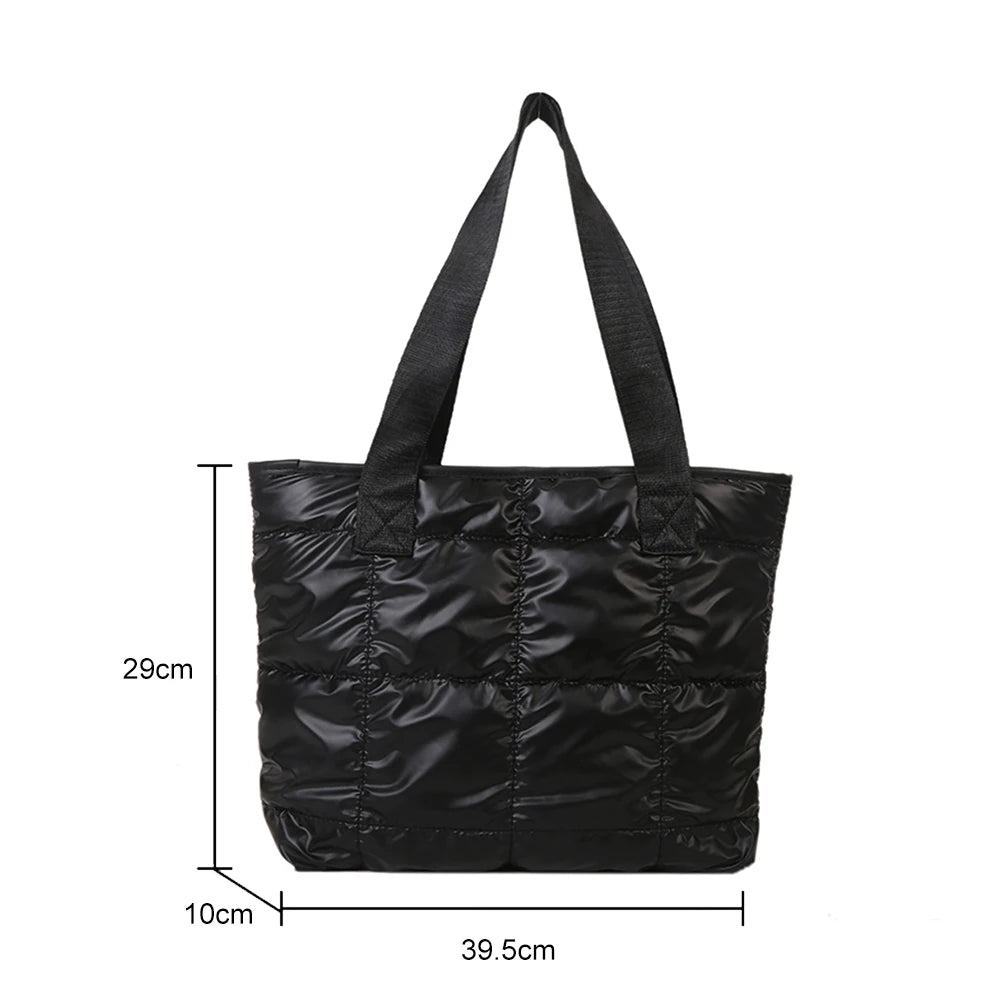 Chic Women's Cotton Padded Tote Bag