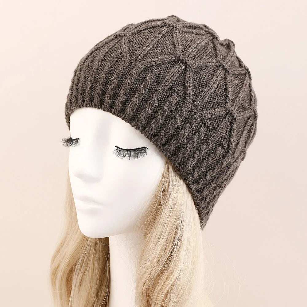 Fashion New Women Beanies Skullies Hat Cap Lady Spring Autumn Winter Solid Knitted Hollow Out Casual Bone Soft Cap Hat For Women