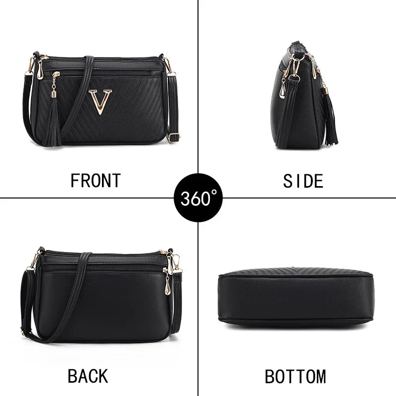 Women's Middle-aged Crossbody Bag Korean Version 2024 Spring/summer Fashion Trend Single Shoulder Bag Change Mobile Phone Purse