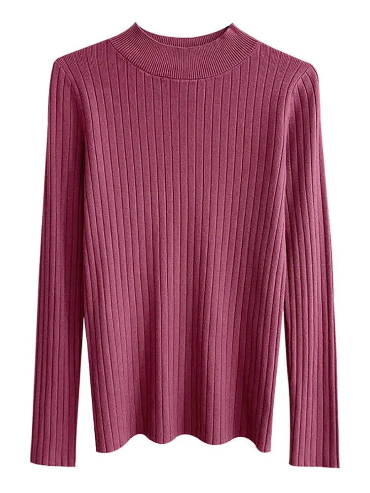 Women's Slim Fit Cashmere Knitted Sweater