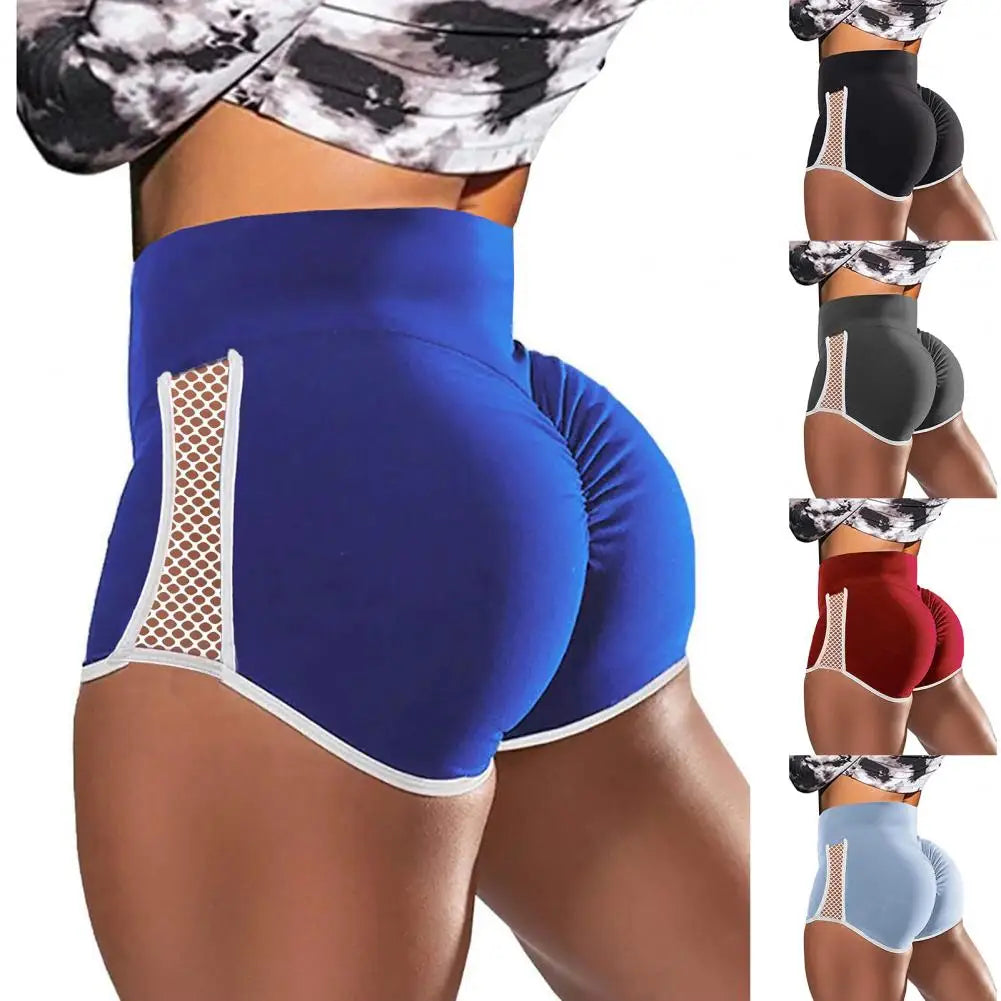 Stylish Quick Drying Hip Lift Shorts Women Sports Shorts High Waist Abdomen Tightening Shorts for Jogging