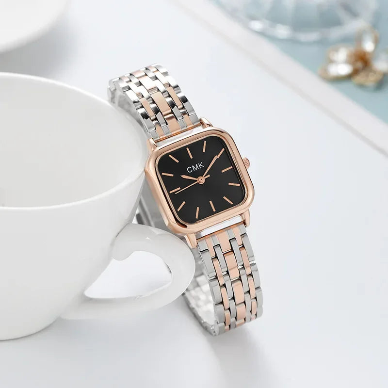 Watch Fashion Ladies Steel Chain Noble Quartz Watch Birthday Gift Business Wristwatch Watches for Women Relogio Feminino Relojes