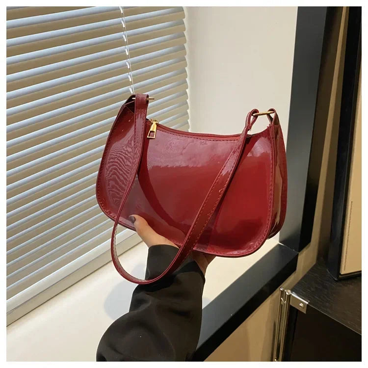 Women's Patent Leather Shoulder Bag