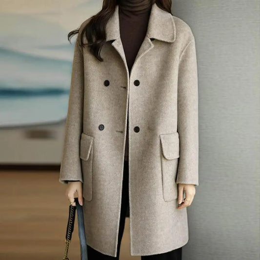 Autumn Winter Woolen Coat For Women Thickening Korean Fashion Warm Blazers Jackets Coats Women Clothing