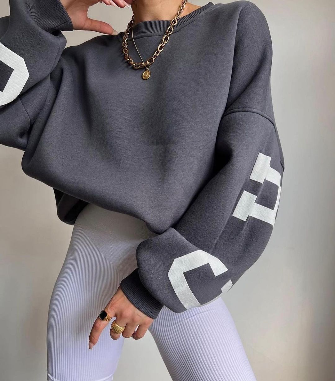 Y2K Grunge Style Loose Pullover for Women