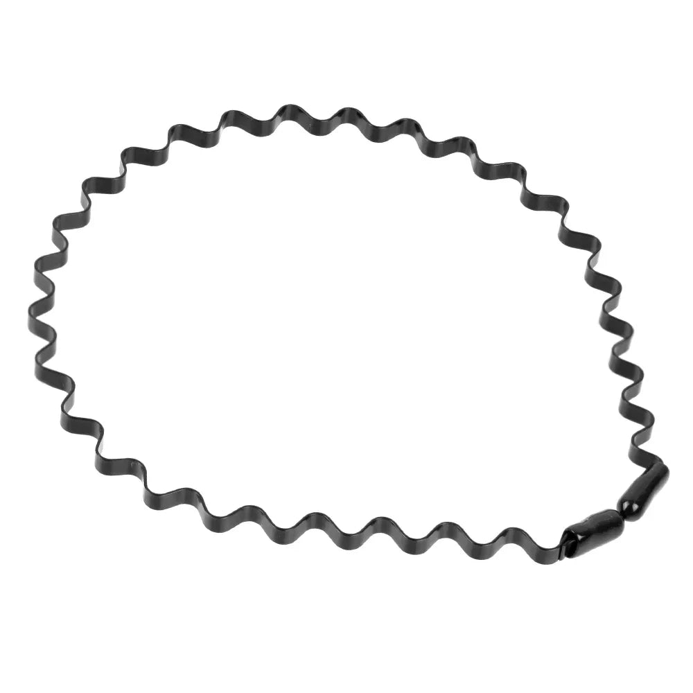 6/1pcs Fashion Metal Hair Band for Men Women Unisex Black Waved Hair Head Hoop Sports Headband Hairband Hair Accessories