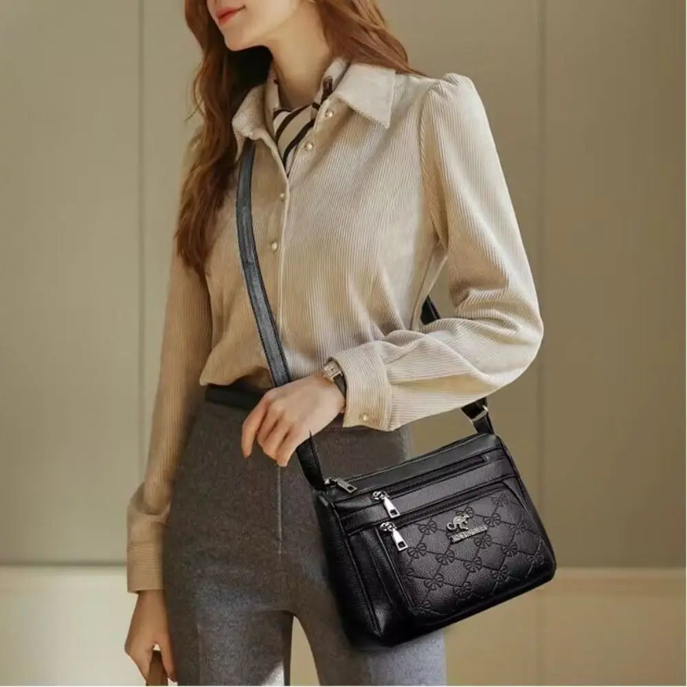 Elegant Multi-Layer Shoulder Bag for Women