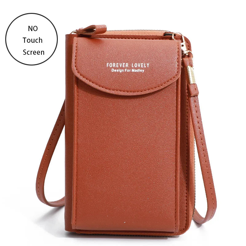 Buylor Women's Handbag Touch Screen Cell Phone Purse Shoulder Bag Female Cheap Small Wallet Soft Leather Crossbody сумка женская