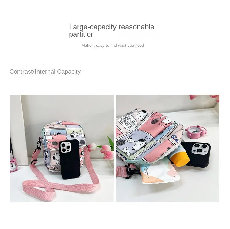 Cartoon Corner Creature Snoop Shoulder Diagonal Handbag Purses and Handbags Crossbody Bags for Women