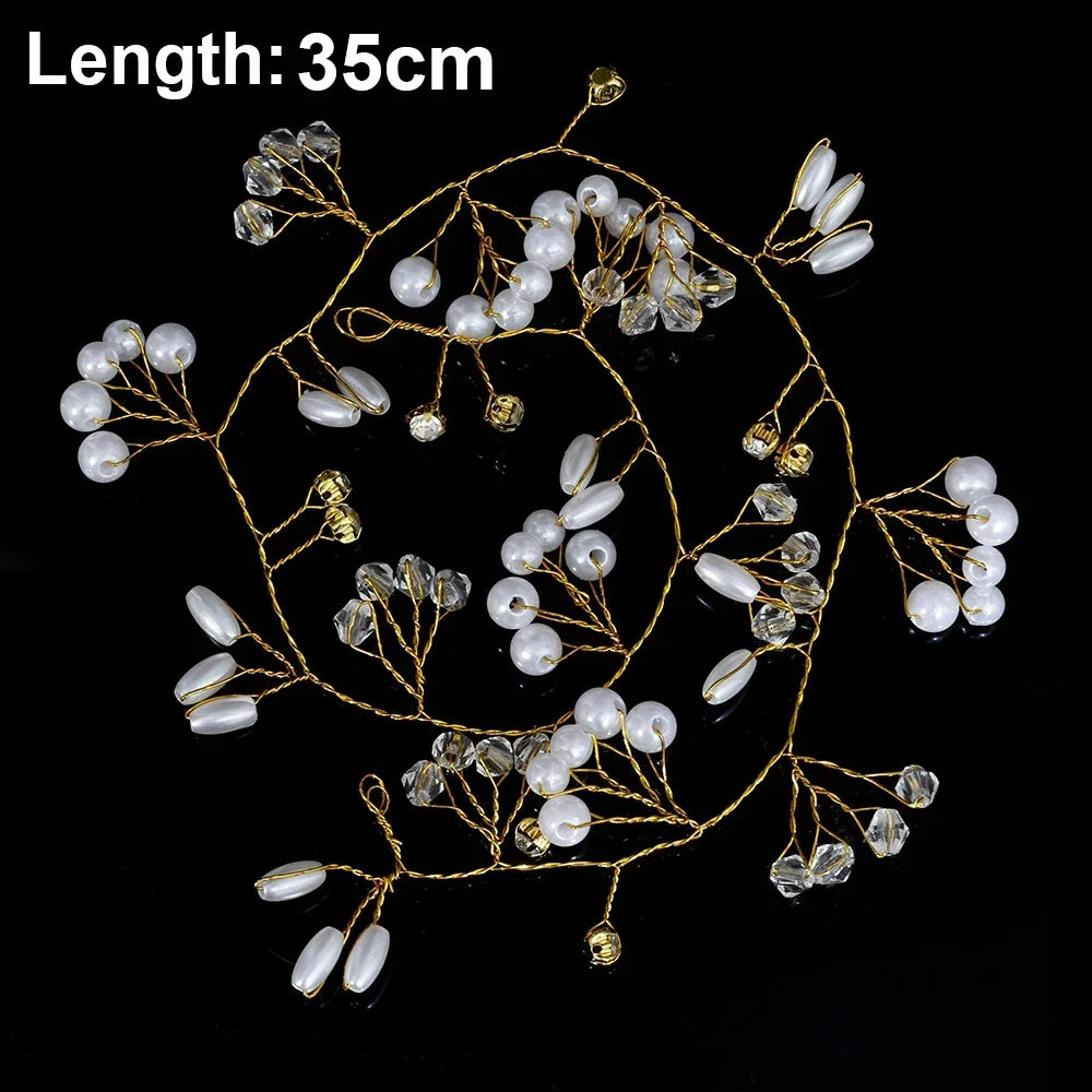 20pcs Elegant Pearl Crystal Hairpin Wedding Bridal U-shaped Metal Hair Comb Forks for Women Hairstyle Clips Jewelry Accessories