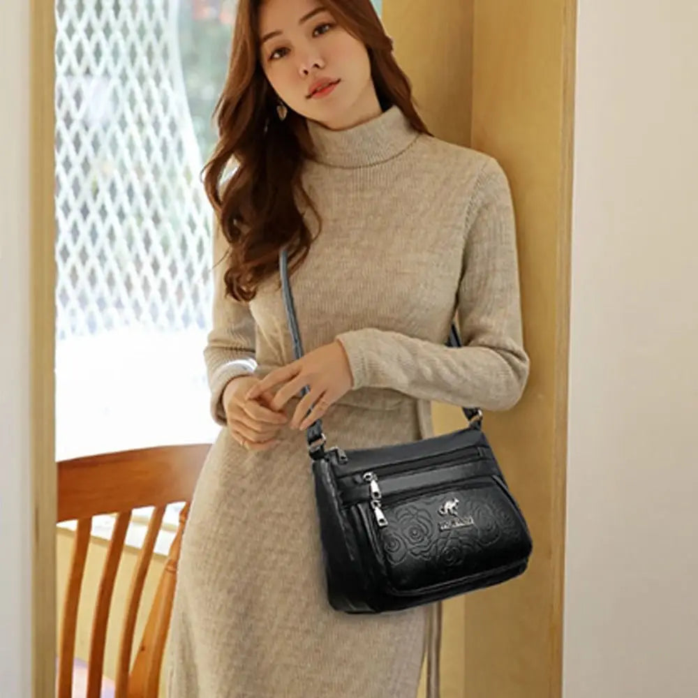 Elegant Multi-Layer Shoulder Bag for Women