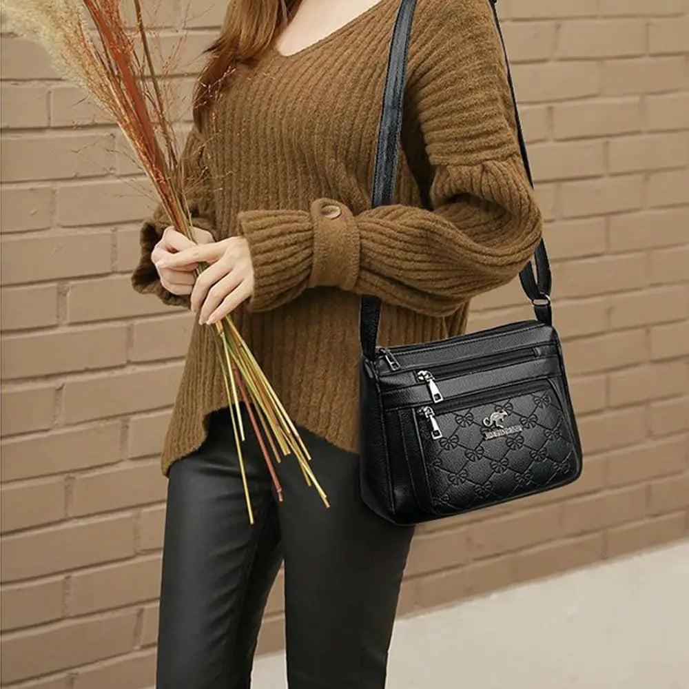 Elegant Multi-Layer Shoulder Bag for Women