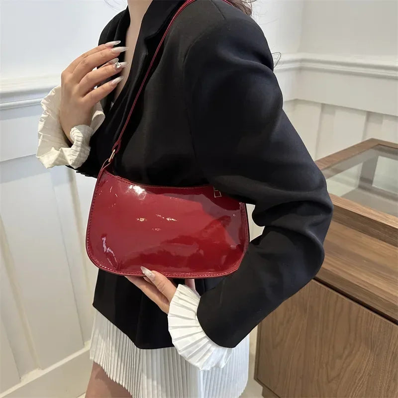 Women's Patent Leather Shoulder Bag