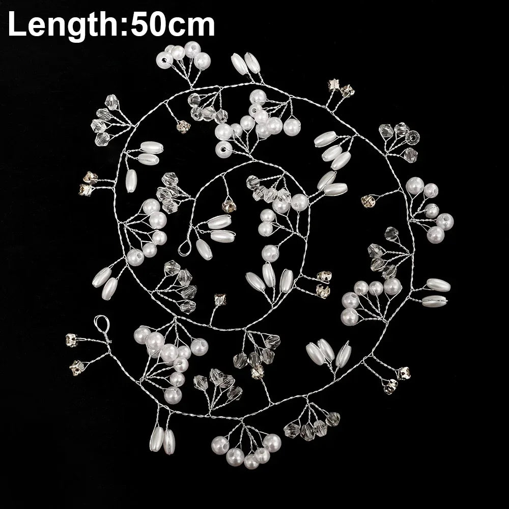 20pcs Elegant Pearl Crystal Hairpin Wedding Bridal U-shaped Metal Hair Comb Forks for Women Hairstyle Clips Jewelry Accessories