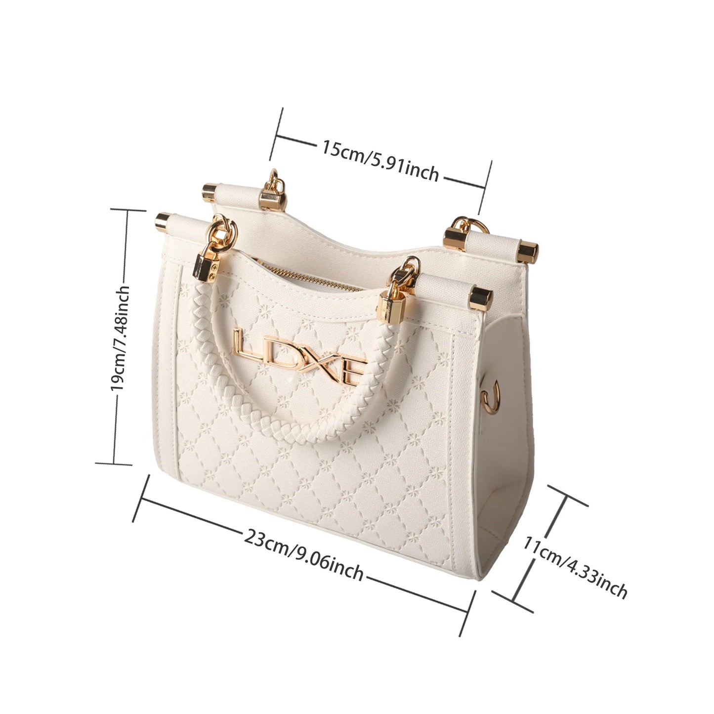 Women's New Texture Diamond Grid Handheld Crossbody Bag for Commuting