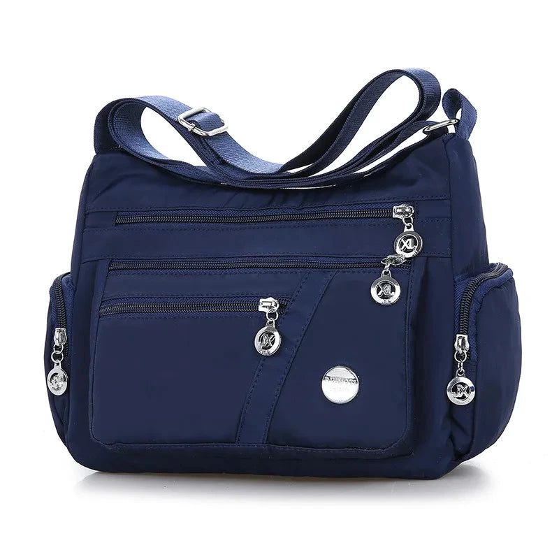 Waterproof Large Capacity Women Crossbody Bag Tote Casual Nylon Shoulder Bag Purse Handbag Lightweight Travel Messenger Bag