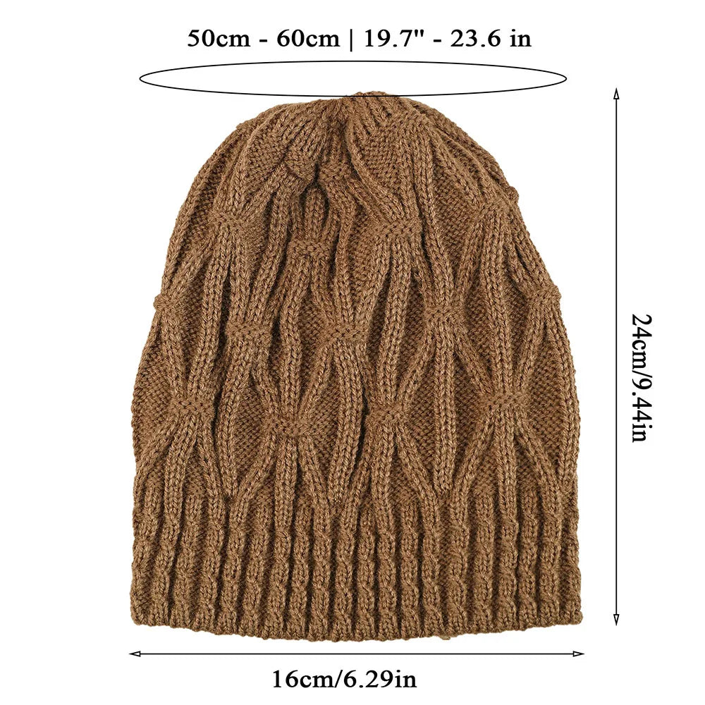 Fashion New Women Beanies Skullies Hat Cap Lady Spring Autumn Winter Solid Knitted Hollow Out Casual Bone Soft Cap Hat For Women