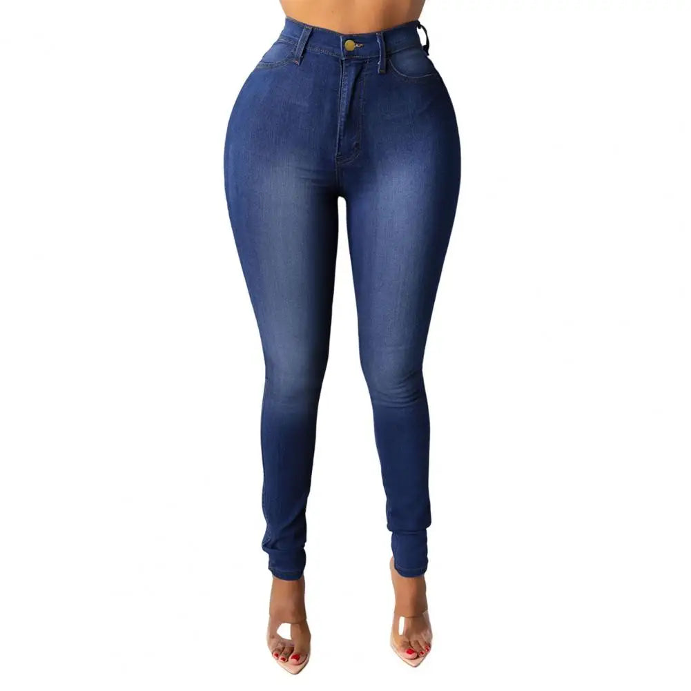 Skinny Jeans High Waist Women's Skinny Fit Denim Jeans with Zipper Fly Pockets Streetwear Fashion for A Stylish Look Denim