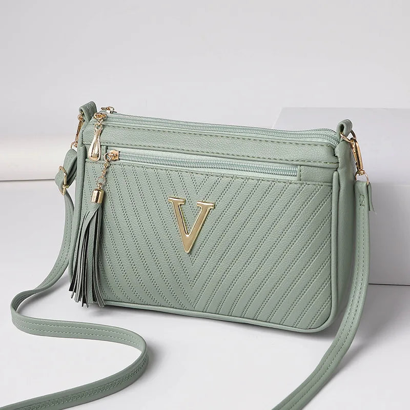 Women's Middle-aged Crossbody Bag Korean Version 2024 Spring/summer Fashion Trend Single Shoulder Bag Change Mobile Phone Purse