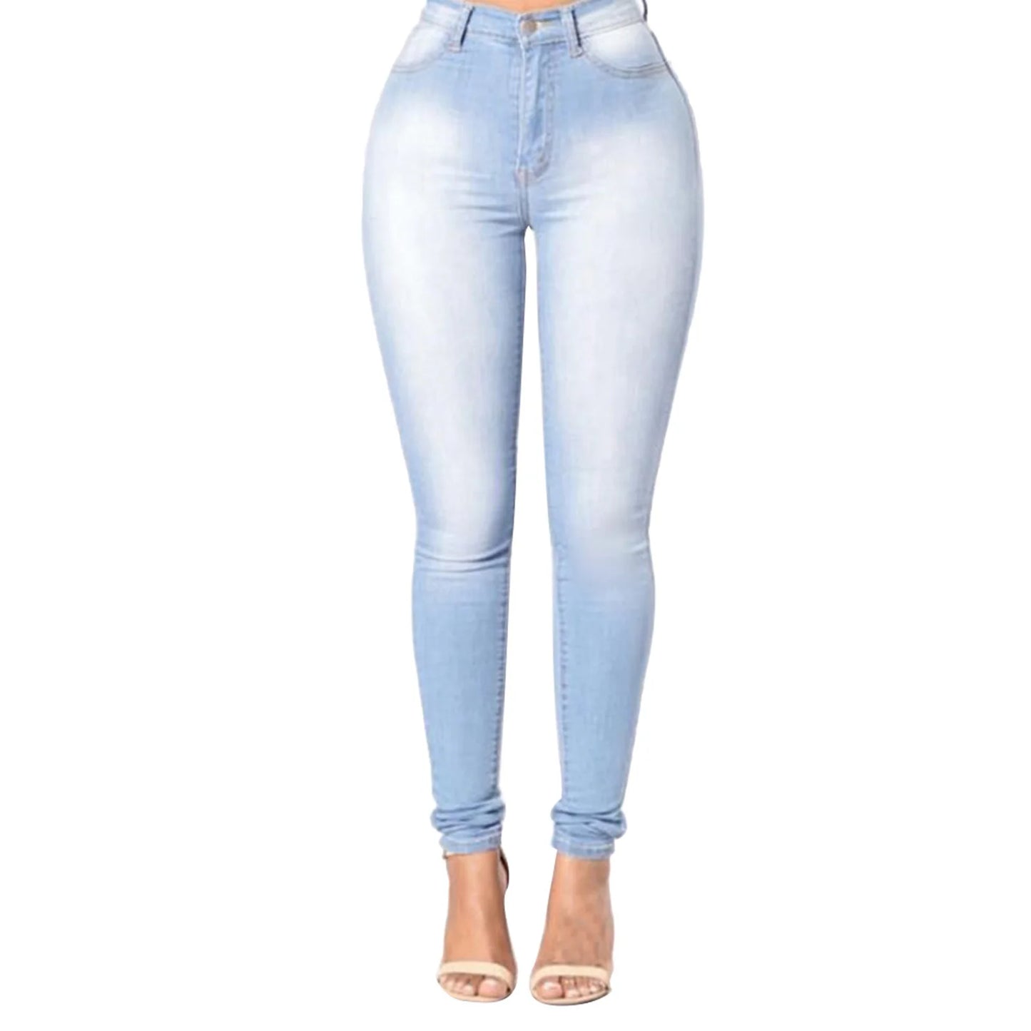 Skinny Jeans High Waist Women's Skinny Fit Denim Jeans with Zipper Fly Pockets Streetwear Fashion for A Stylish Look Denim