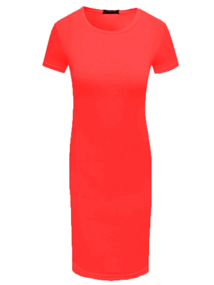 Sexy Elegant Bodycon Midi Dress – Slim Fit Pencil Dress for Women