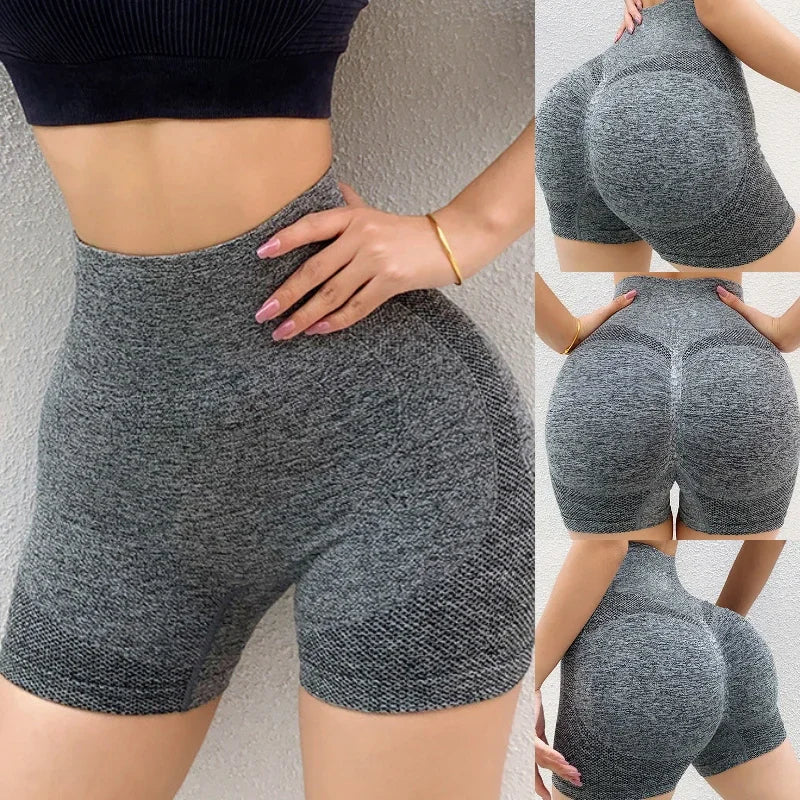 Women Yoga Shorts High Waist Workout Shorts Fitness Yoga quick-dry Fitness Ladies Yoga Gym Running Short Pants Pants Sportswear